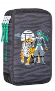 Federmappe, 3 Fächer<br> Ninja Schwarz 19